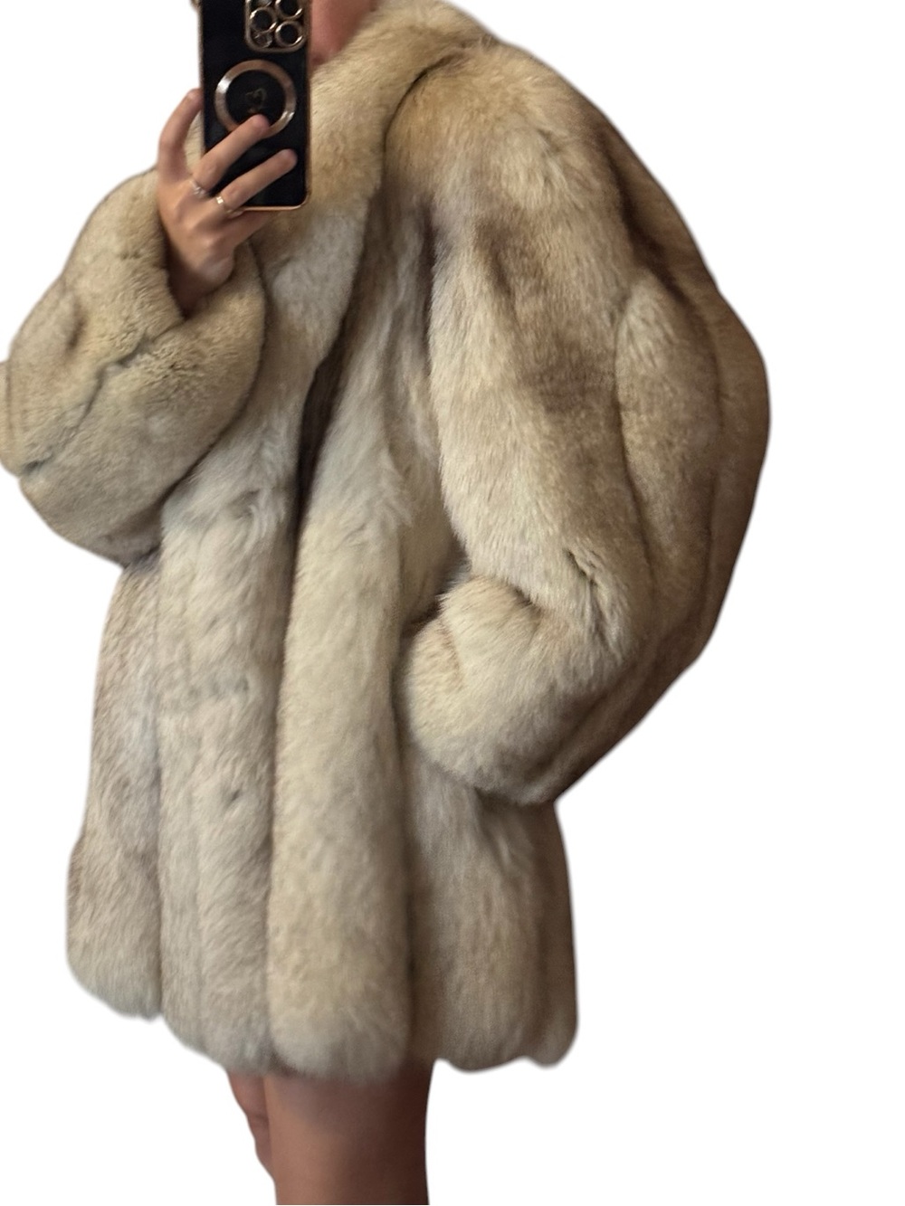 Luxurious M.Jacques blue fox fur coat jacket - Picture 5 of 16